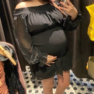 Black stretchy dress